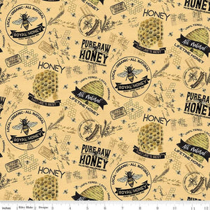 Riley Blake - Bees Life - Honey - 1/2 YARD CUT