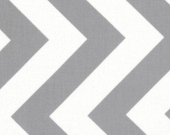 Moda Fabrics - Modern Zig Zags - Medium - Gray - 1/2 YARD CUT