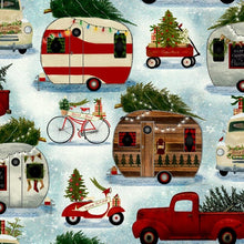 Load image into Gallery viewer, Quilter&#39;s Palette - Christmas Campers - Christmas on the Go - 1/2 YARD CUT
