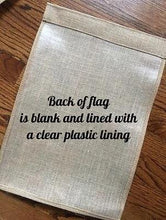 Load image into Gallery viewer, Blank 12”x18” Burlap Flag - Dreaming of the Sea Fabrics
