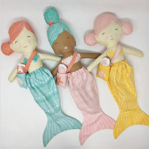 Moda Fabrics - The Sea and Me - Mermaid Dolls Panel