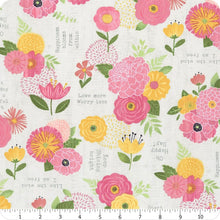 Load image into Gallery viewer, Wilmington Prints - Keep Shining Bright - Florals and Sentiments - Grey (68512) - 1/2 YARD CUT
