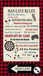 man cave rules panel quilt