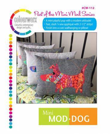 Mini Mod Dog Pillow / Wall Hanging Pattern - Dreaming of the Sea Fabrics