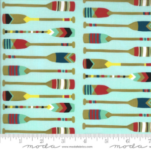 Moda Fabrics - Lakeside Story - Oars - 1/2 YARD CUT - Dreaming of the Sea Fabrics