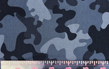 Load image into Gallery viewer, dark blue gray grey navy ocean camo camouflage dear Stella fabric
