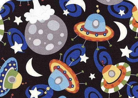 Camelot - Outer Space - GLOW IN THE DARK - 1/2 YARD CUT - Dreaming of the Sea Fabrics