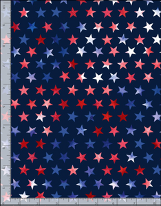 Timeless Treasures - Tie Dye Patriotic Stars - 1/2 YARD CUT