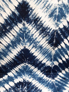 Boundless Fabrics - Indigo Tie Dye Batik - 1/2 YARD CUT - Dreaming of the Sea Fabrics