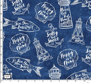 Michael Miller - Vitamin Sea - Salty & Sweet - 1/2 YARD CUT