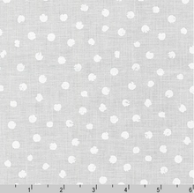 Load image into Gallery viewer, Robert Kaufman - Mini Madness - White on White Spots - 1/2 YARD CUT
