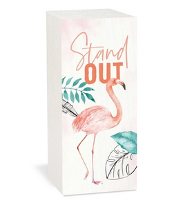 Stand Out Flamingo Word Block