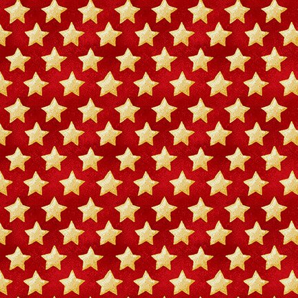 Henry Glass & Co - Land of the Free Stars - 1/2 YARD CUT