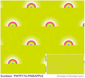 Tula Pink Daydreamer - Sundaze Pineapple - 1/2 YARD CUT