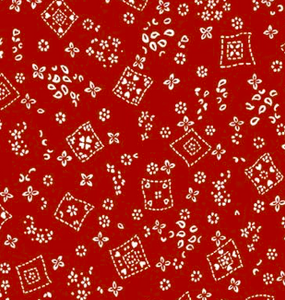 Michael Miller - Tossed Bandana - Red - 1/2 YARD CUT - Dreaming of the Sea Fabrics