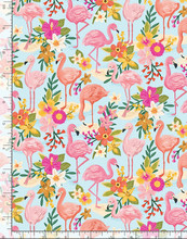Load image into Gallery viewer, End of Bolt - Forever Summer - Aqua Tropical Flamingos - 13&quot;
