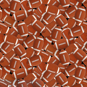 Timeless Treasures - Footballs - 1/2 YARD CUT