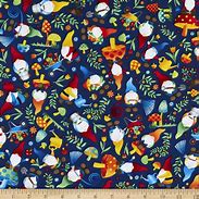 Timeless Treasures - Tossed Woodland Gnomes - 1/2 YARD CUT