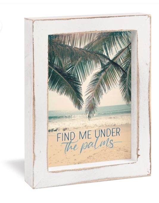 Find Me Under the Palms Framed Art