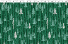 Load image into Gallery viewer, Clothworks - Scandinavian Winter - Boreal Forest - 1/2 YARD CUT
