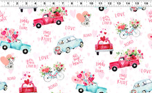 Load image into Gallery viewer, Clothworks - XOXO - Loads of Love White - 1/2 YARD CUT
